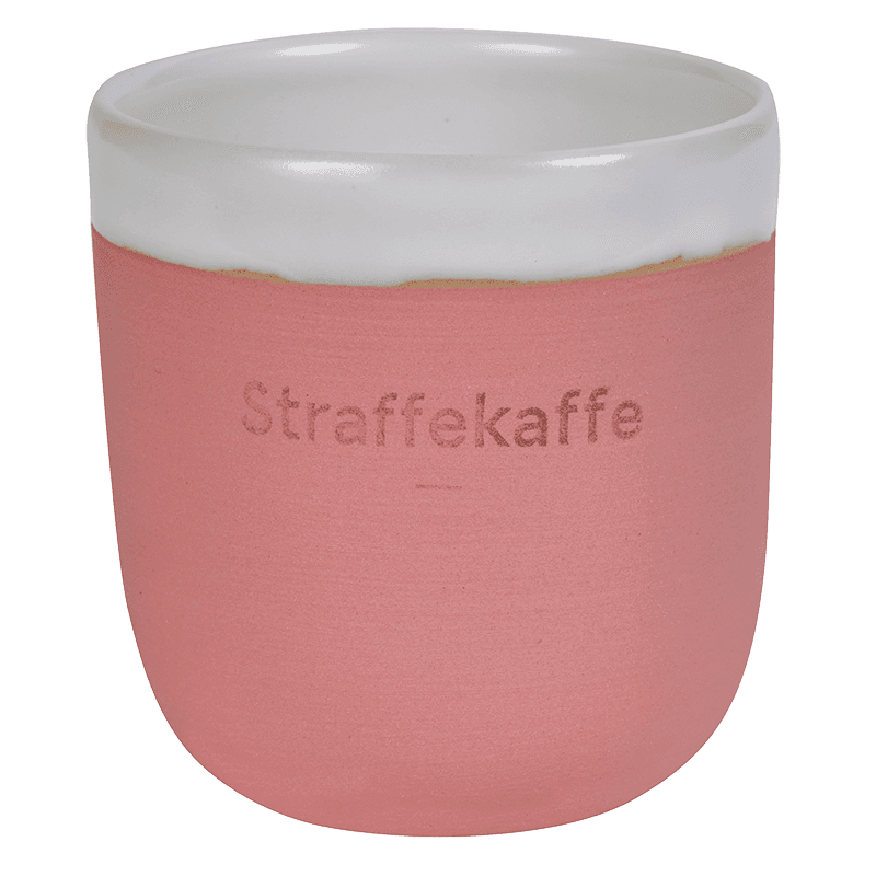 Kaffekrus lungo håndmalt korall