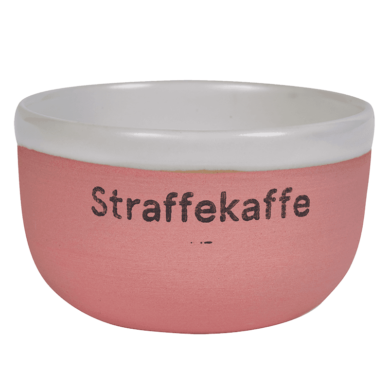 Espressokopp håndmalt korall